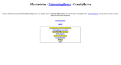 Desktop Screenshot of pflastersteine.gesteinsgarten.de